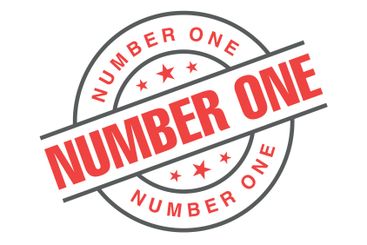 Number 1 Letter Rubber Stamp Vector Template