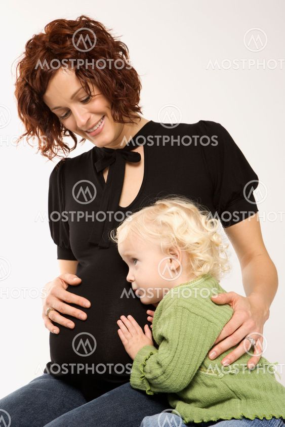 Pregnant mother and child.