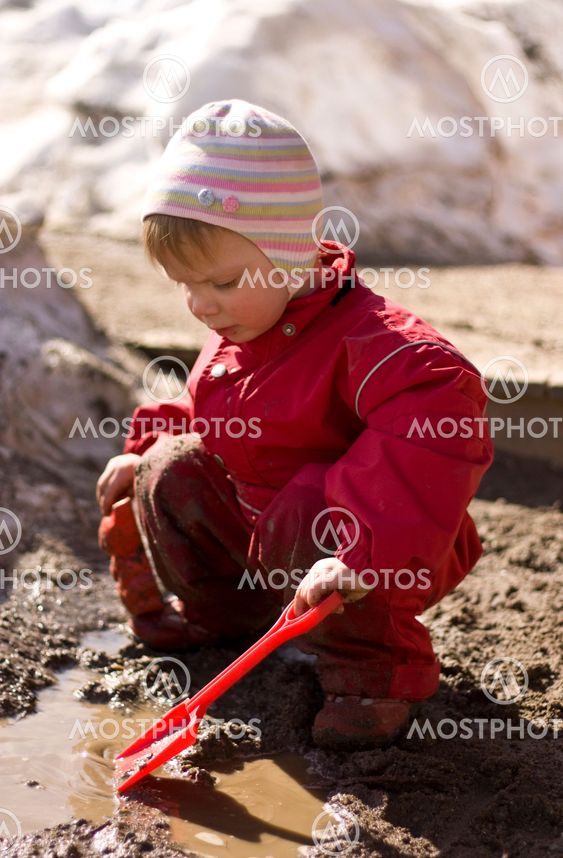 Playing in the mud