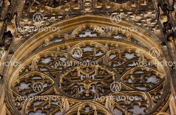 Exterior of Saint Vitus's Cathedral in Prague