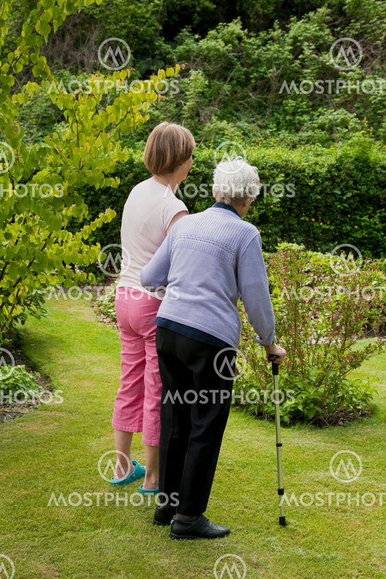 Seniors in the garden