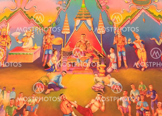 Traditional Thai painting art