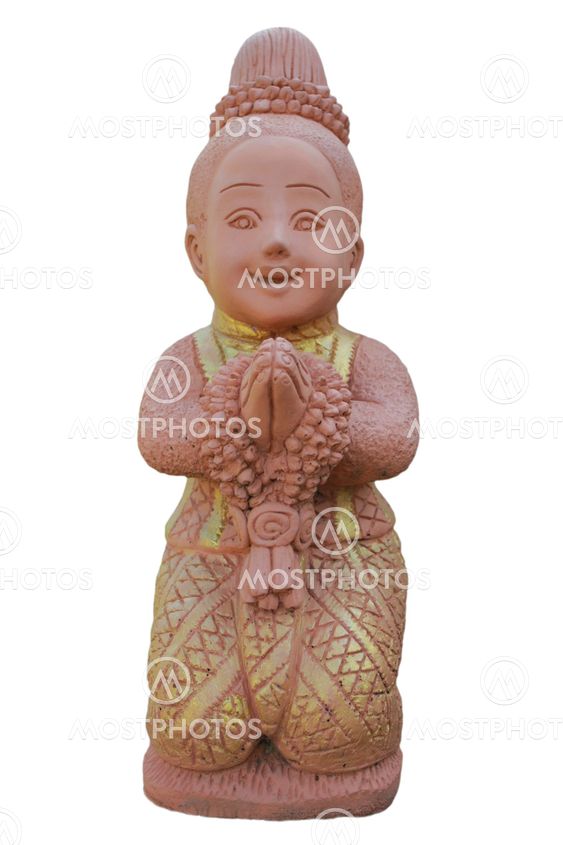 clay statue of the god