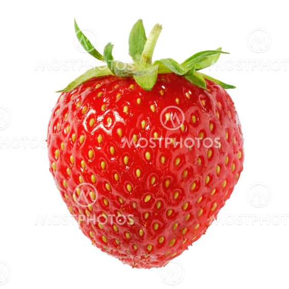 Ripe strawberry isolated