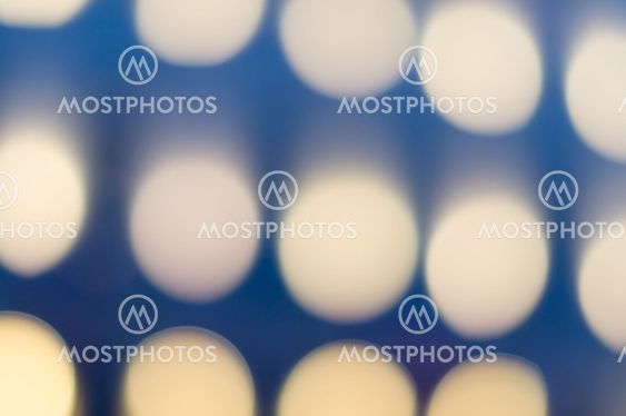 Abstract bokeh blue background with soft lights