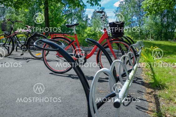 Röd damcykel