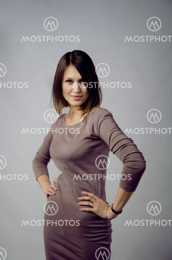 Girl in evening dress
