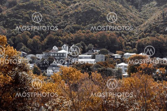 Hilly Wellington's elite residential area in Thorndon, the histo