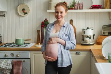 Pregnancy motherhood people expectation future. Pregnant...