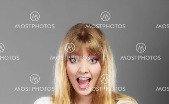 Positive woman face expressions.