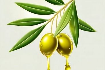 Olive Branch with Dripping OilOlive Branch with Dripping...