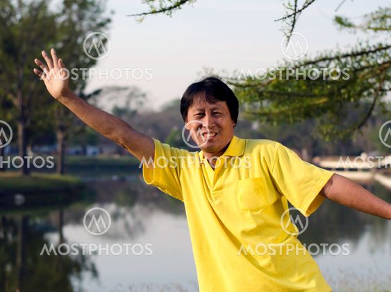 portrait of a happy man