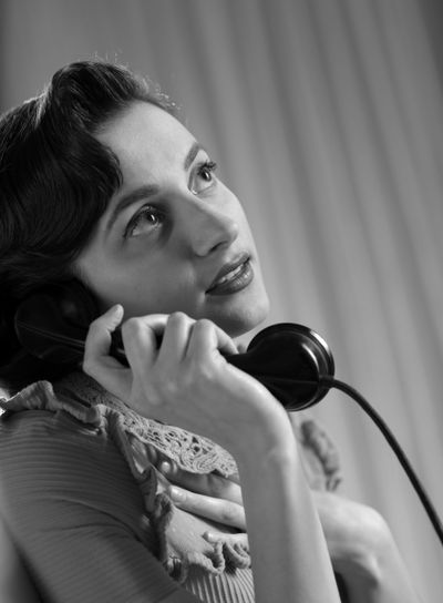 Woman at phone