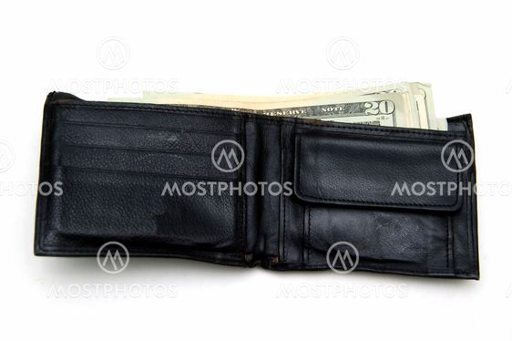 Wallet with money