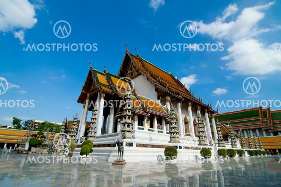 Wat Suthat rayal temple of Bangkok , Thailand