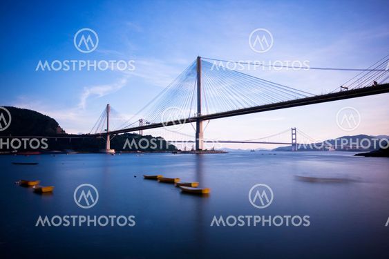 Ting Kau Bridge in Hong Kong