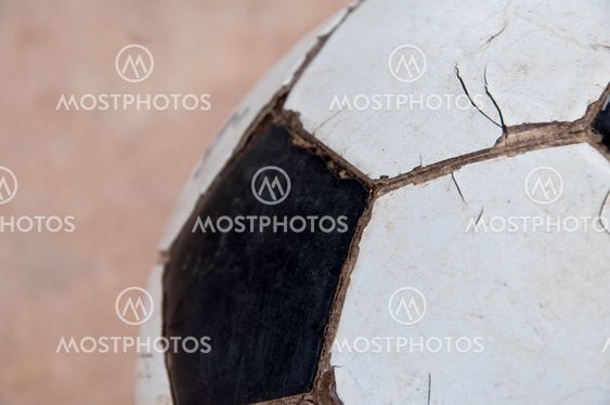 Old soccer ball