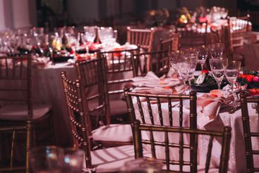 Beautiful table decoration for luxury  event in pink and...