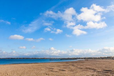 Beach at the Baltic seacoast in Travemunde, Germany