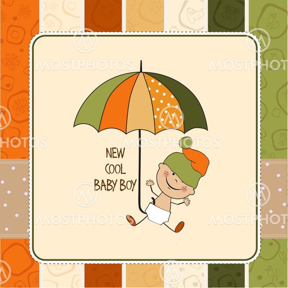 baby boy shower card