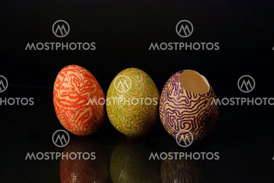 Colorful easter eggs