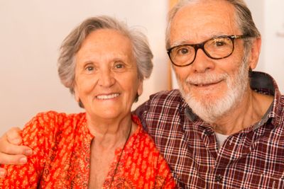 Old couple portrait
