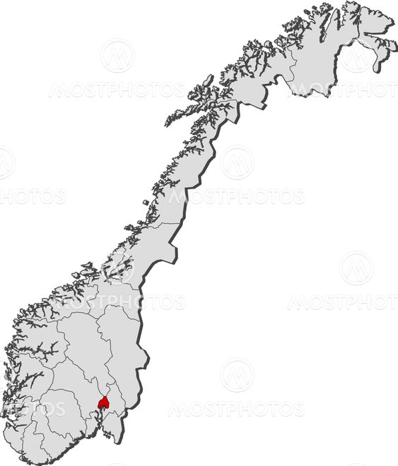 Map Of Norway Oslo Highlig By Steffen Hammer Mostphotos