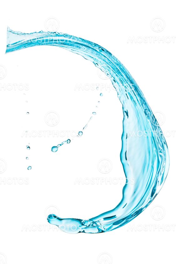 turquoise water splash