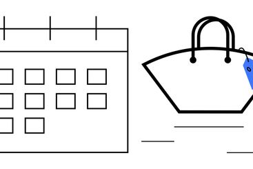 Monthly Shopping Event Highlighted with Calendar and...