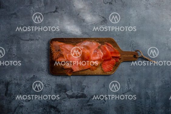 Organic smoked salmon from sustainable fishing farm