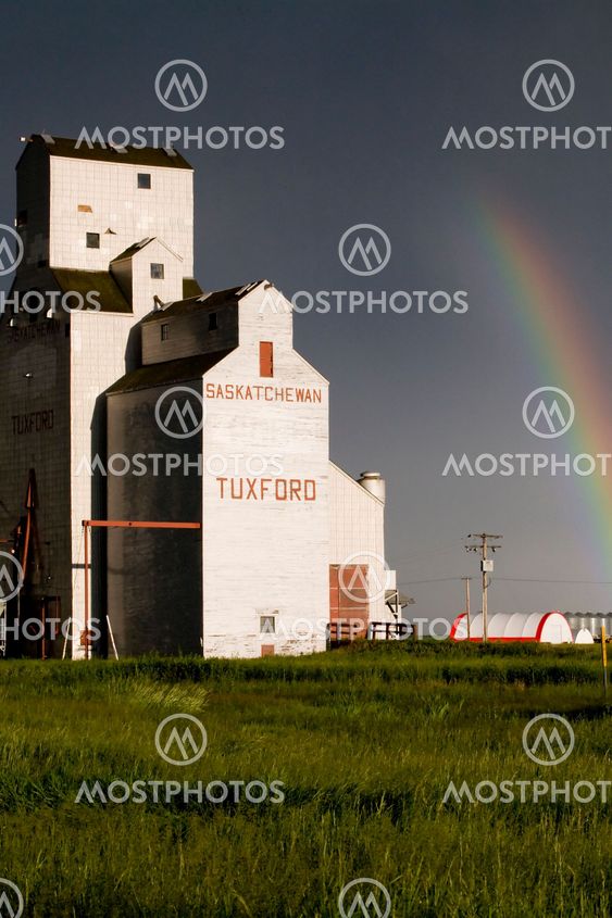 Grain Elevator and rainbow