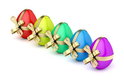 Colorful Easter eggs