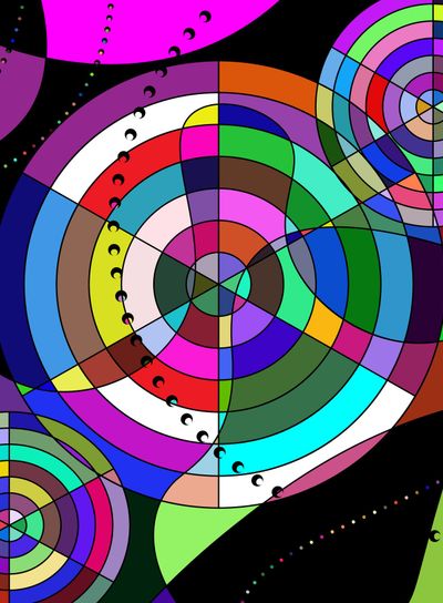 colored background image of the abstract chaos