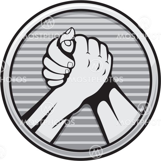 Arm wrestling icon