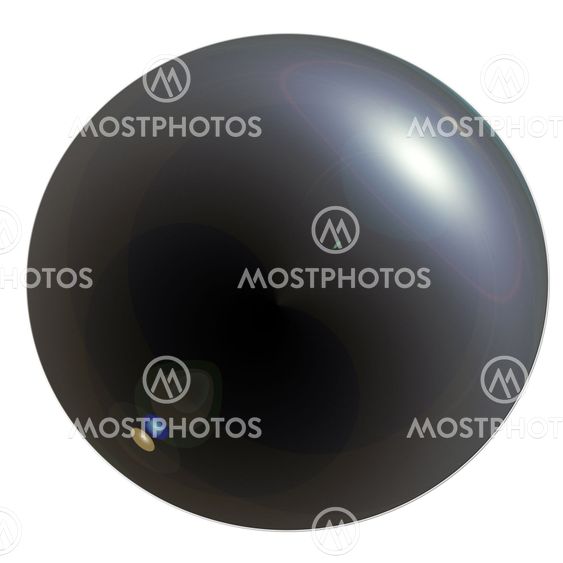 Black ball field on a white background