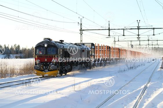 RushRail godståg vintermiljö 3