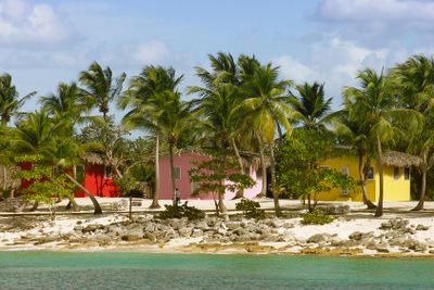 Small and Coloured Homes on the Coast of Santo Domingo