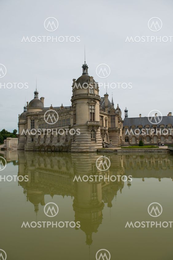 Castle of Chantilly in France - Rear View (3)