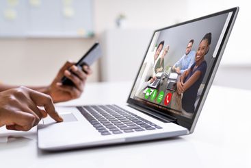 Online Video Conference Work Call