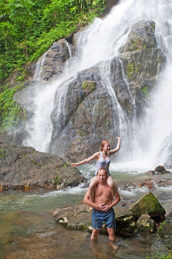Rest at the waterfall