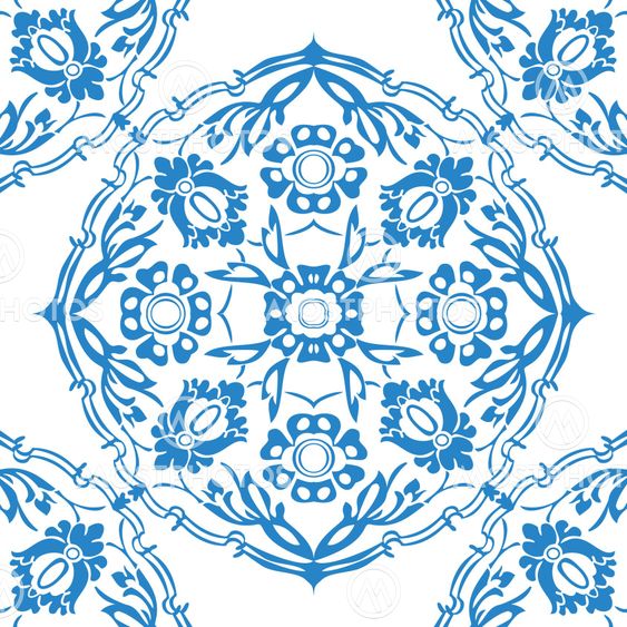 Colorful round floral border corner abstract background vector