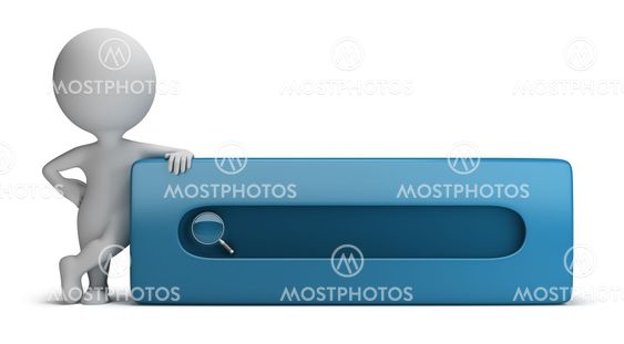 3d small people - search bar