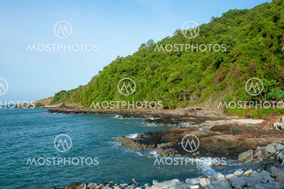 rocks and sea in thailand