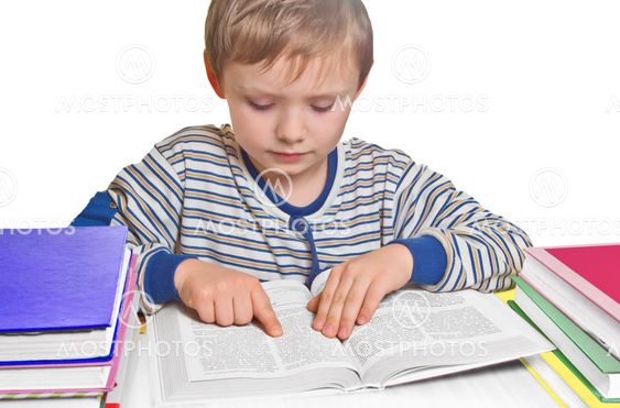 Boy doing homework