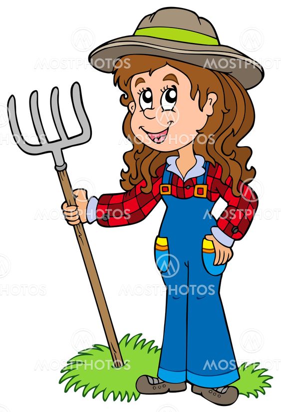 Cute farm girl
