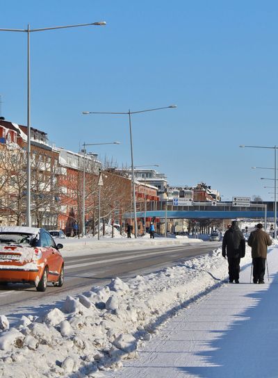 Vintersol över Luleå