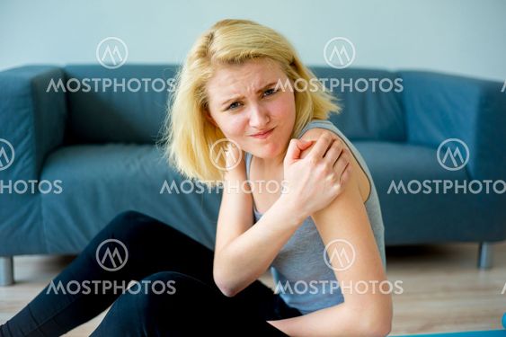 Girl sprained her arm