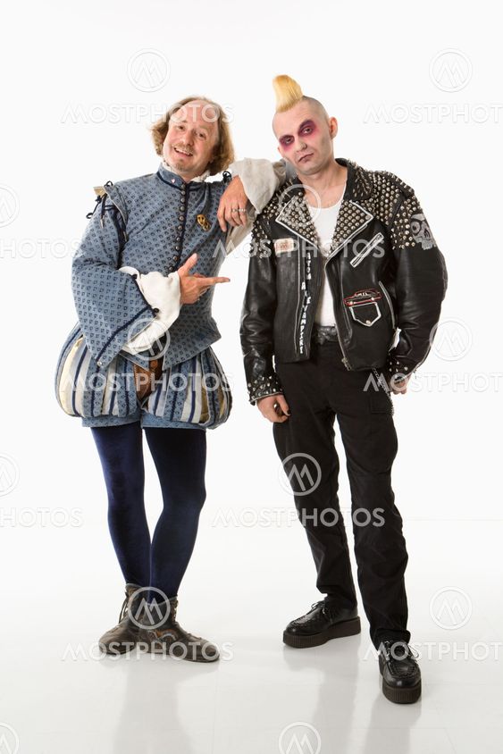 Shakespeare and young punk man.