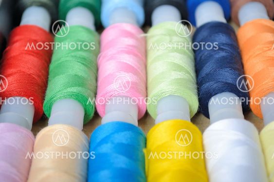 Multi-coloured threads for embroidery 2