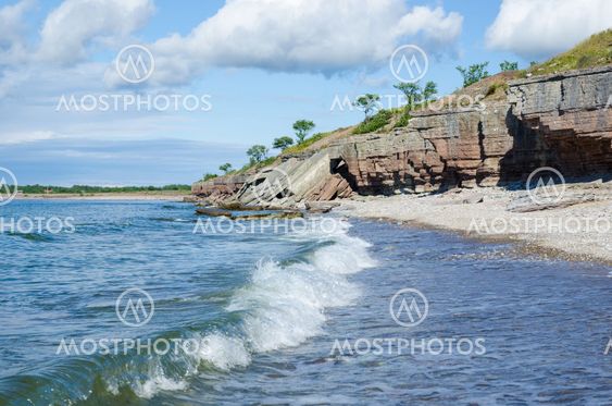 Cliffs has fallen down by the coast
